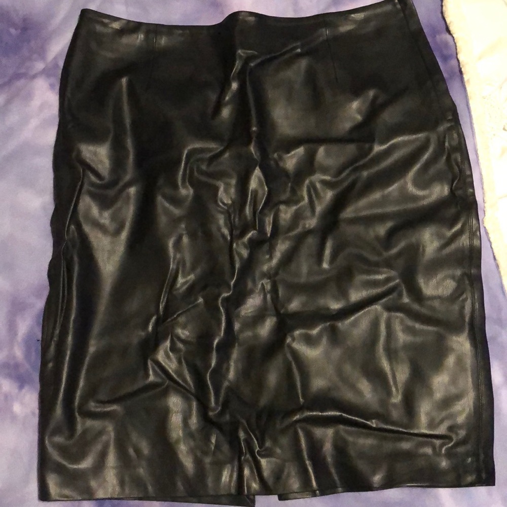 Black Leather Skirt